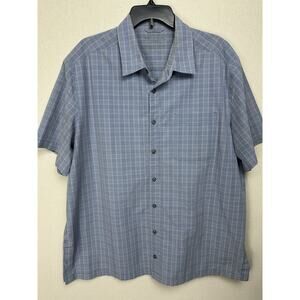5.11 Tactical Series Shirt Mens XL Blue Plaid Performance Snap Up Lightweight
